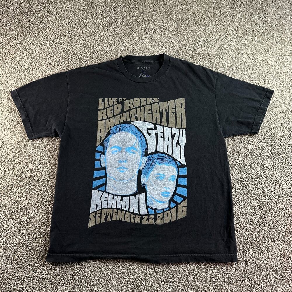 G Eazy Shirt Mens Extra Large Black 2016 Red Rock Amphitheater Short Sleeve